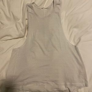 Lululemon White Muscle Tank